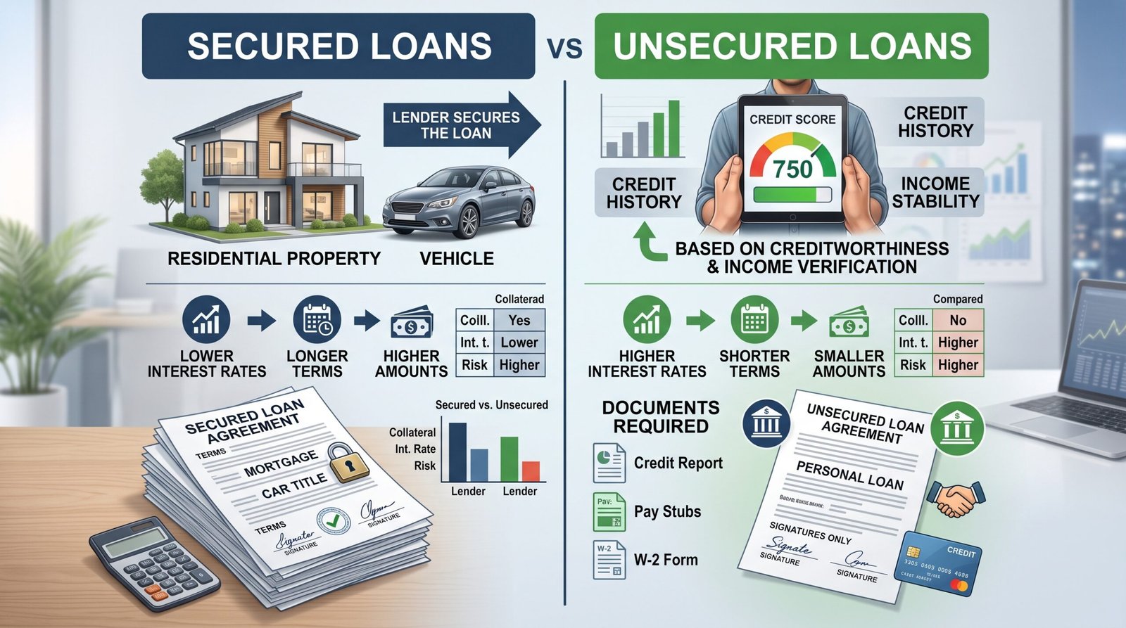 Secured Vs Unsecured Loans Explained